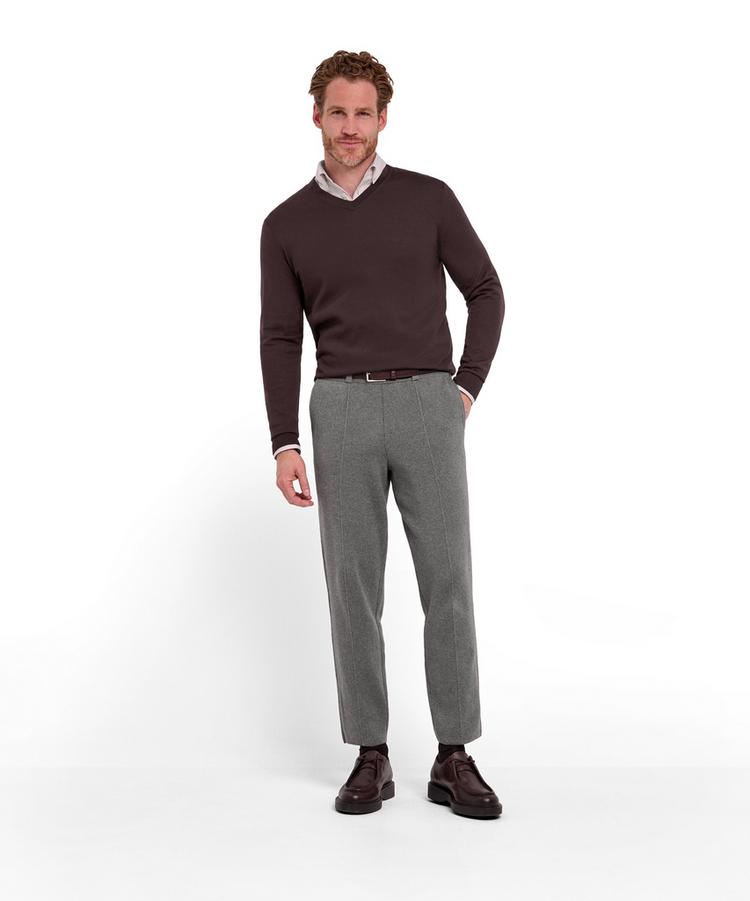 Falke Falke Merino Ultrafine V-Neck Strickpullover Herren - dark choco (5162) - 1 | SportScheck