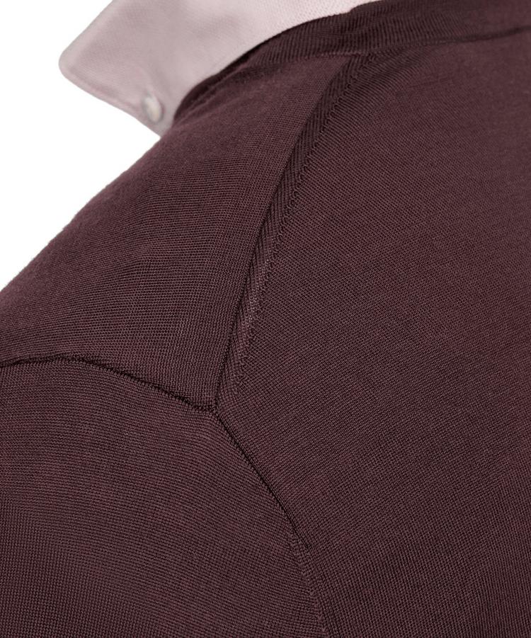 Falke Falke Merino Ultrafine V-Neck Strickpullover Herren - dark choco (5162) - 4 | SportScheck