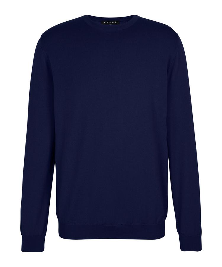 Falke Falke Merino X-Fine Crew Neck Strickpullover Herren - space blue (6116) - 0 | SportScheck