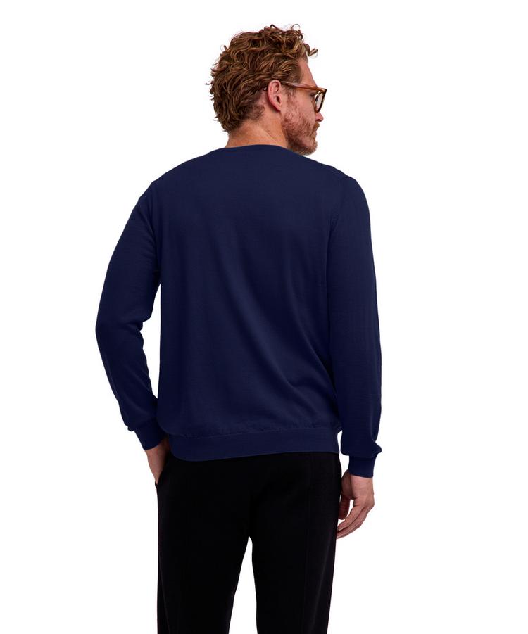 Falke Falke Merino X-Fine Crew Neck Strickpullover Herren - space blue (6116) - 0 | SportScheck