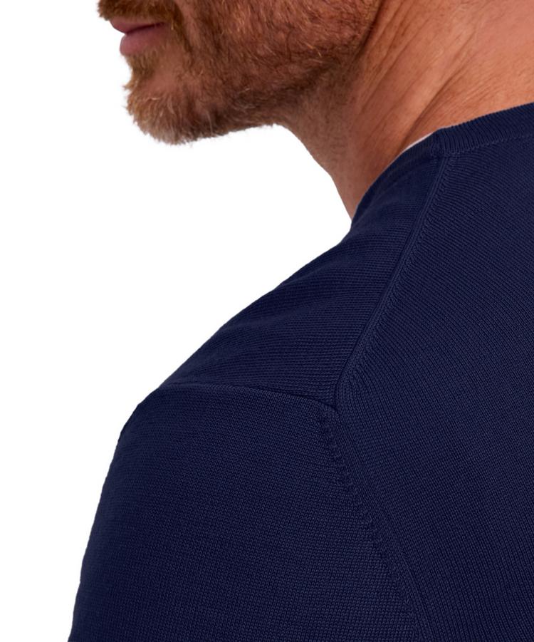Falke Falke Merino X-Fine Crew Neck Strickpullover Herren - space blue (6116) - 4 | SportScheck