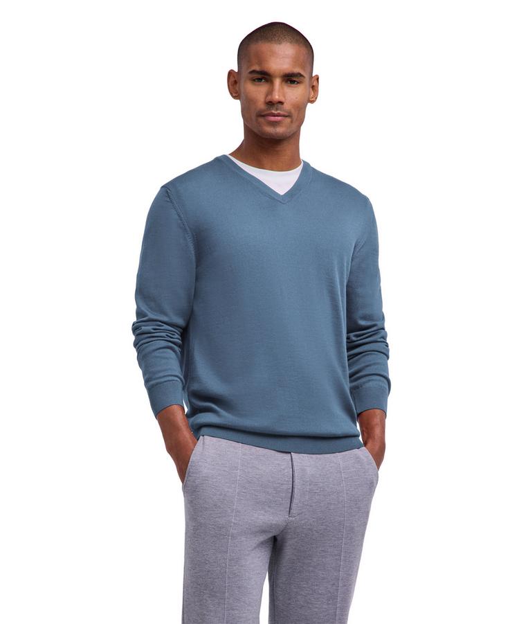 Falke Falke Merino X-Fine V-Neck Strickpullover Herren - cypress (7673) - 0 | SportScheck
