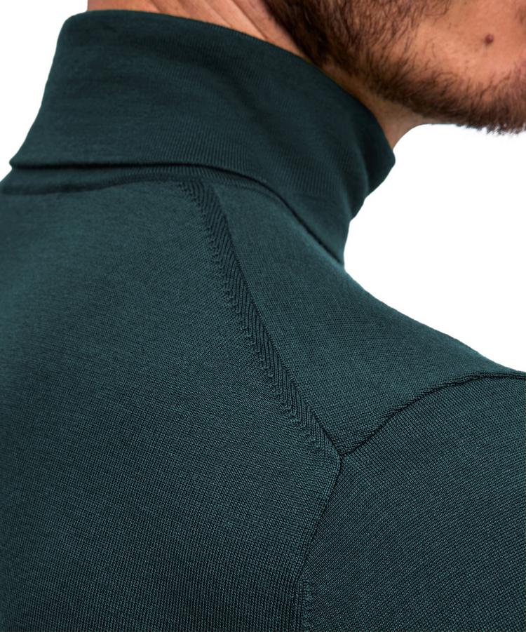 Falke Falke Merino Ultrafine Roll Neck Strickpullover Herren - forest (7450) - 2 | SportScheck