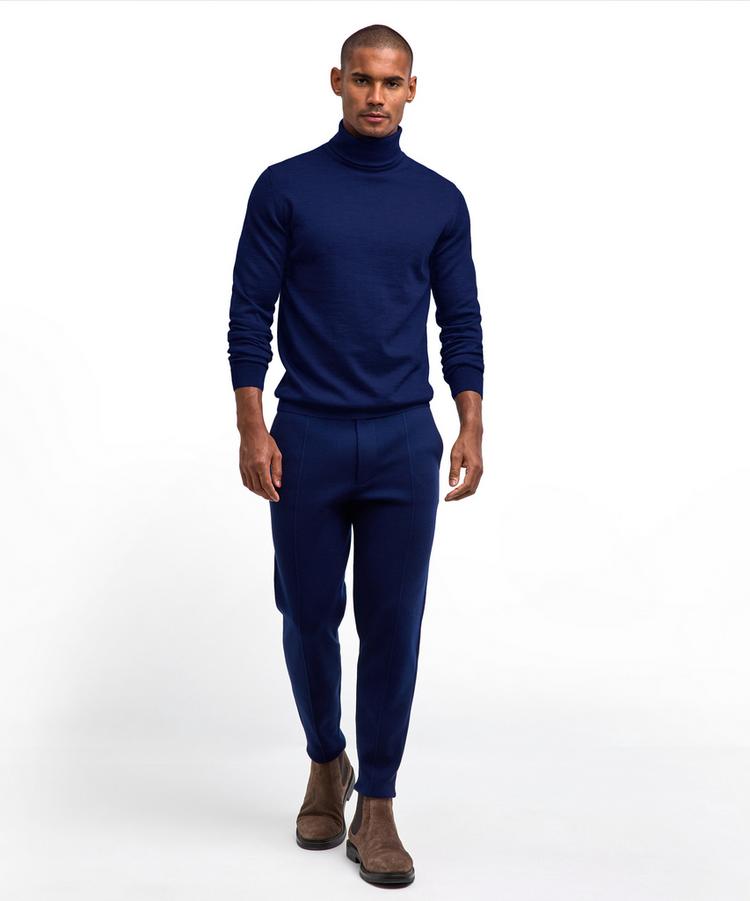 Falke Falke Merino X-Fine Roll Neck Strickpullover Herren - space blue (6116) - 1 | SportScheck