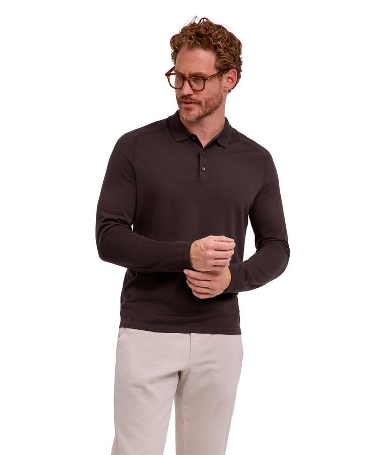 Falke Falke Merino Ultrafine Polo Strickpullover Herren - dark choco (5162) - 0 | SportScheck