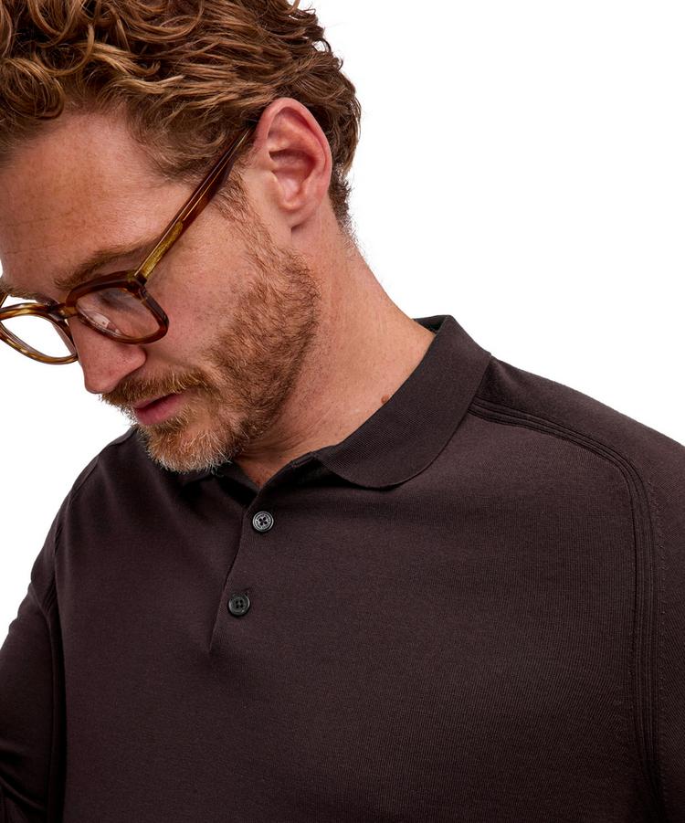 Falke Falke Merino Ultrafine Polo Strickpullover Herren - dark choco (5162) - 3 | SportScheck