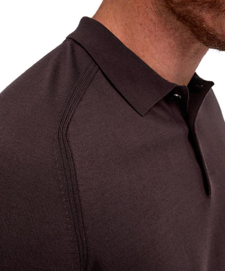 Falke Falke Merino Ultrafine Polo Strickpullover Herren - dark choco (5162) - 4 | SportScheck