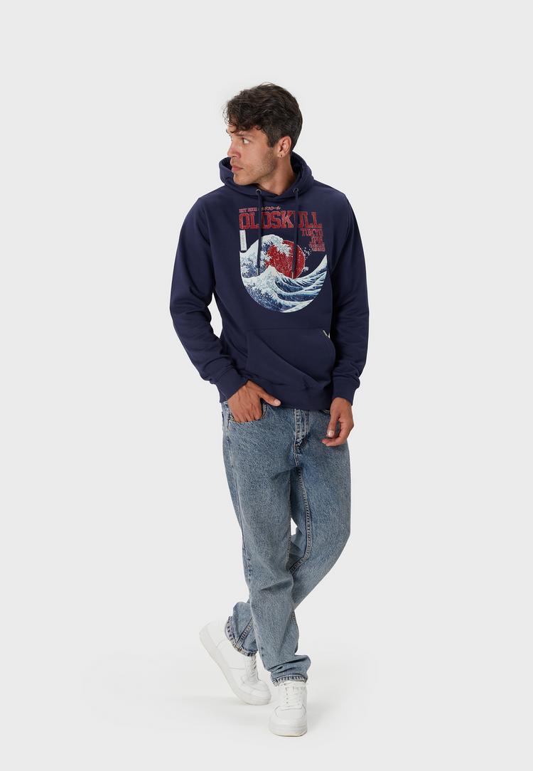 OLDSKULL OLDSKULL Asian Big W Hoodie Herren - Navy - 1 | SportScheck