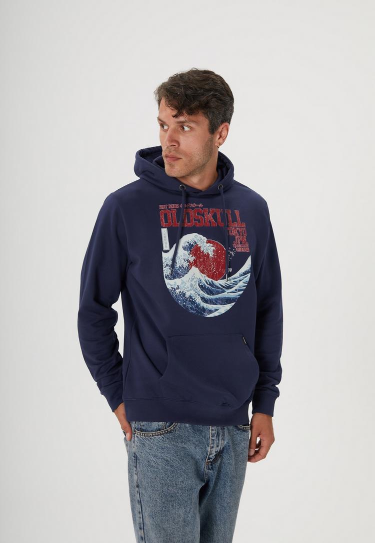 OLDSKULL OLDSKULL Asian Big W Hoodie Herren - Navy - 2 | SportScheck