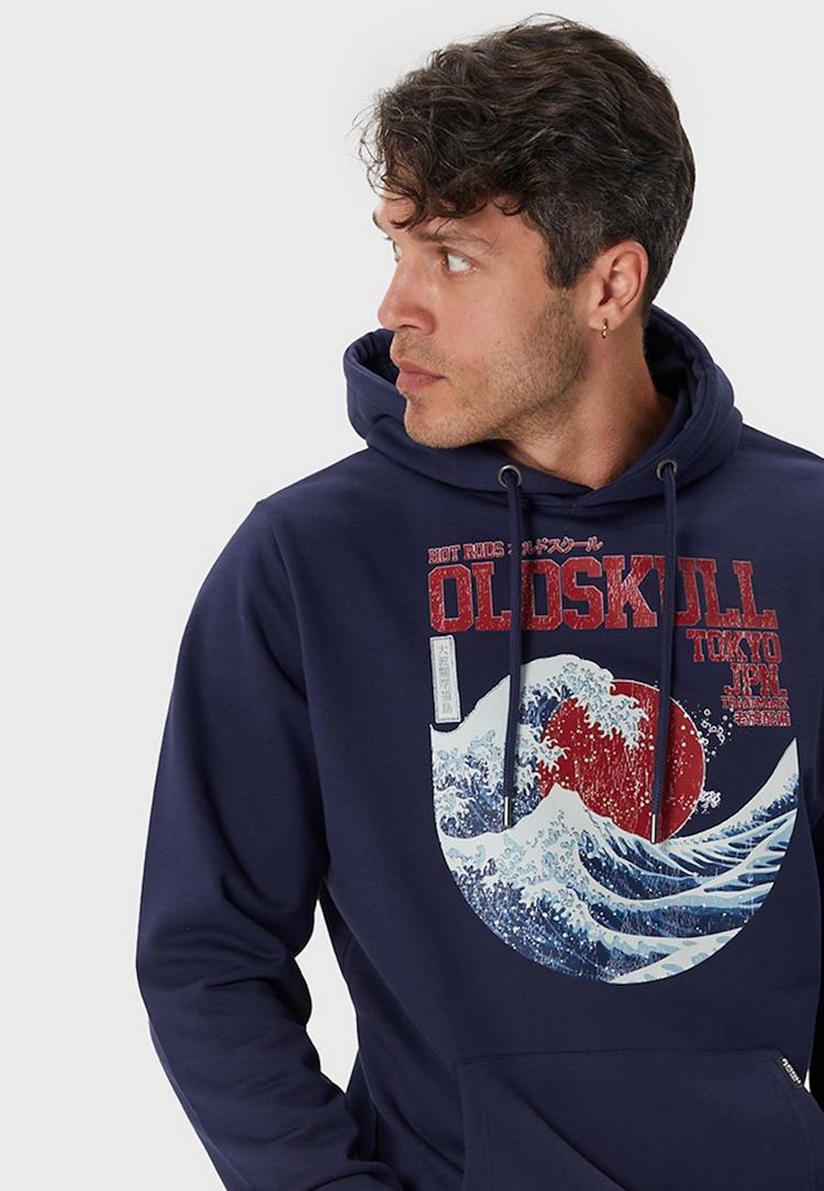 OLDSKULL OLDSKULL Asian Big W Hoodie Herren - Navy - 0 | SportScheck