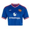adidas Manchester United 26/27 Ausw&auml;rtstrikot, Croptop Damen - Royal Blue