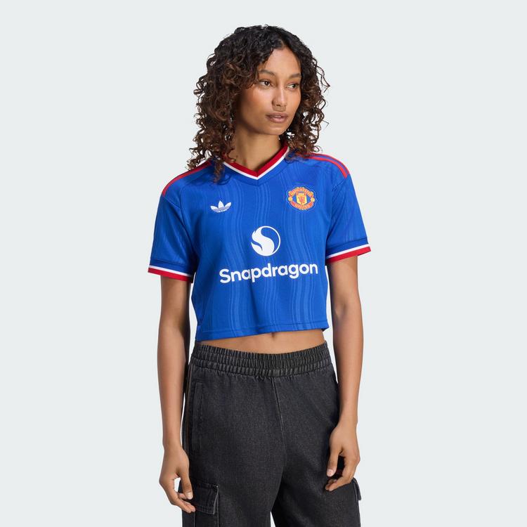 adidas adidas Manchester United 26/27 Ausw&auml;rtstrikot, Croptop Damen - Royal Blue - 0 | SportScheck