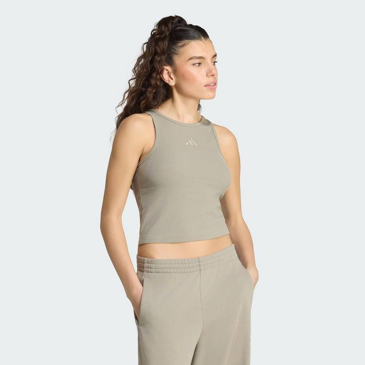 adidas adidas ADIDAS KIT TANKTOP, GERIPPT, KLEINES Tanktop Damen - Silver Pebble - 0 | SportScheck
