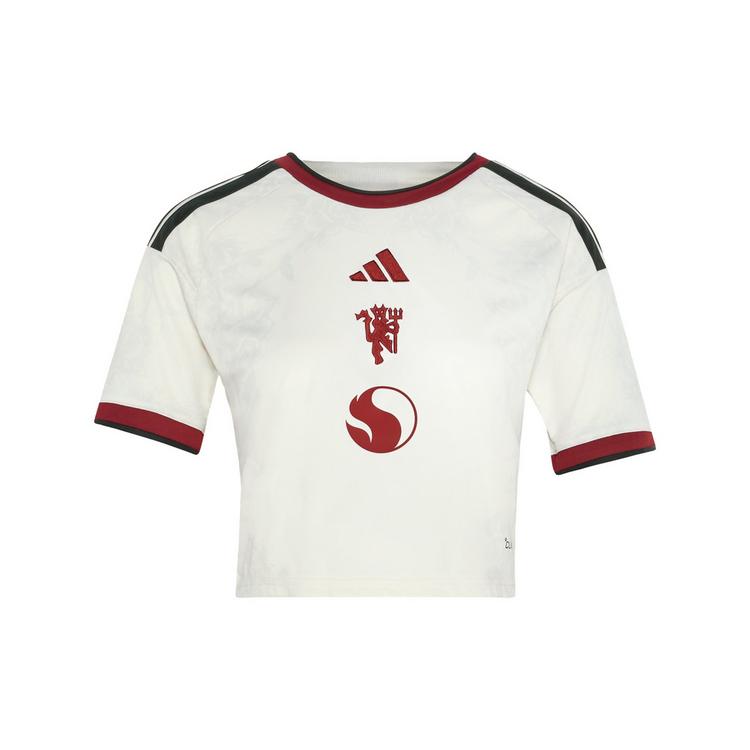adidas adidas Manchester United 26/27 Ausweichtrikot, Croptop Damen - Ivory - 0 | SportScheck