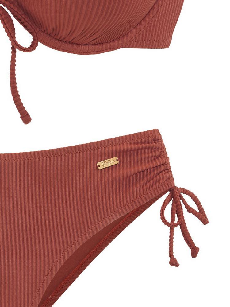 Buffalo Buffalo B&uuml;gel-Bikini Bikini Set Damen - rostrot - 1 | SportScheck
