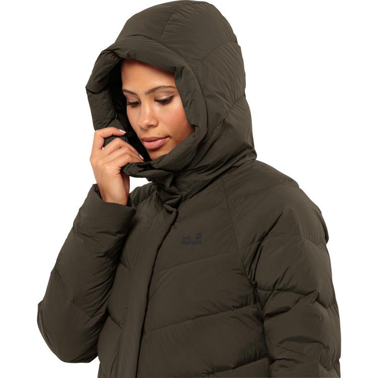 Jack Wolfskin Jack Wolfskin MARIENPLATZ COAT W Daunenmantel Damen - obsidian moss - 9 | SportScheck