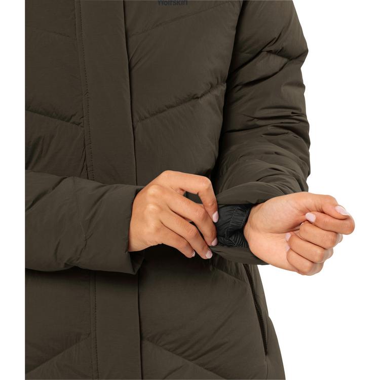 Jack Wolfskin Jack Wolfskin MARIENPLATZ COAT W Daunenmantel Damen - obsidian moss - 10 | SportScheck