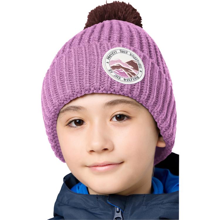 Jack Wolfskin Jack Wolfskin POMPOM BADGE BEANIE K Stirnband Kinder - vivid orchid - 1 | SportScheck