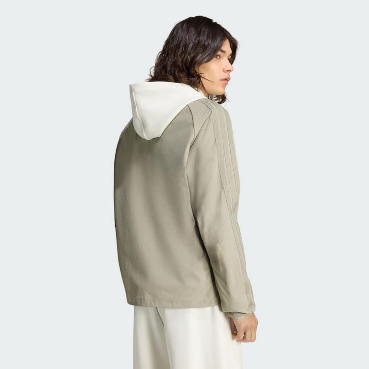 adidas adidas City Tech 3-Streifen Trainingsjacke Trainingsanzug Herren - Silver Pebble - 1 | SportScheck