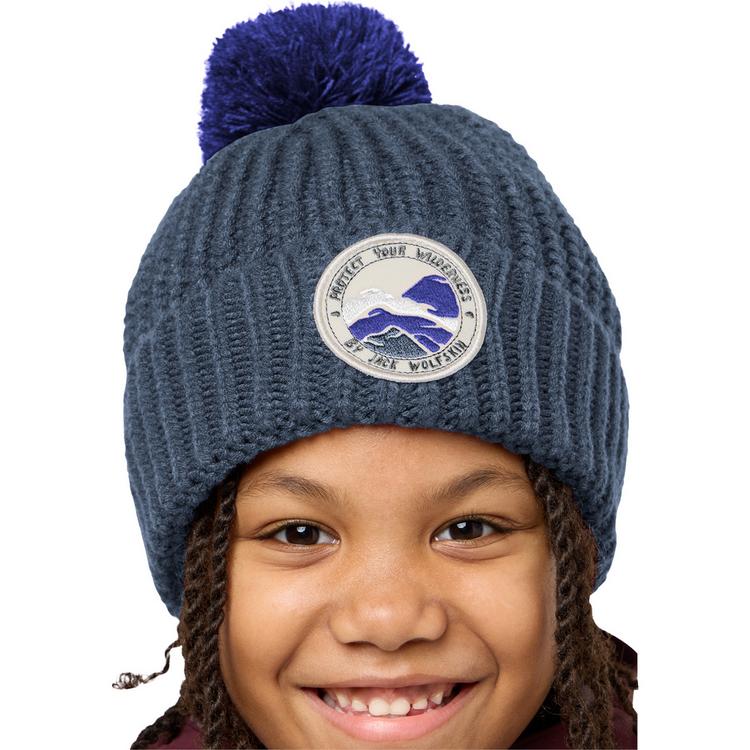 Jack Wolfskin Jack Wolfskin POMPOM BADGE BEANIE K Stirnband Kinder - midnight sky / midnight sky - 2 | SportScheck