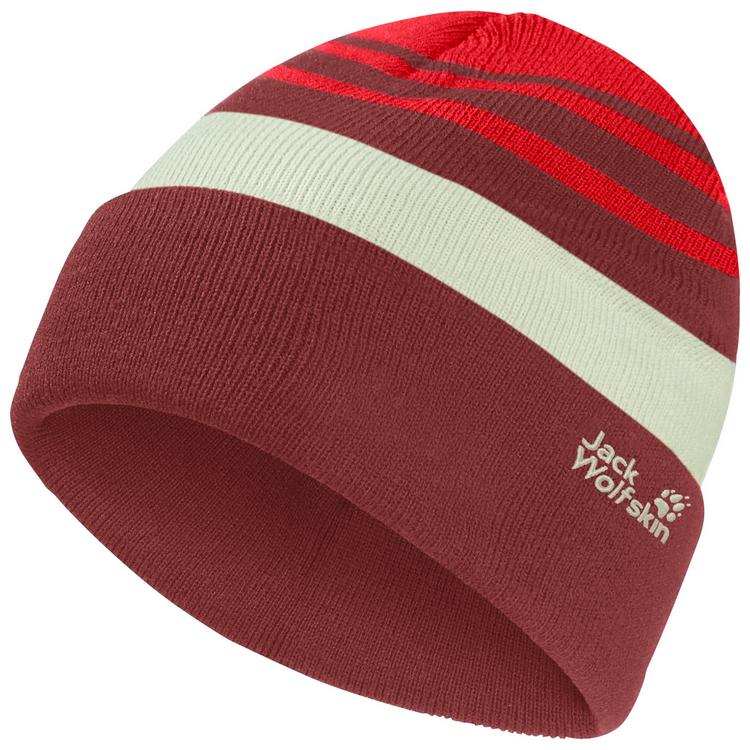Jack Wolfskin Jack Wolfskin STRIPY KNIT BEANIE K Stirnband Kinder - siren red - 1 | SportScheck
