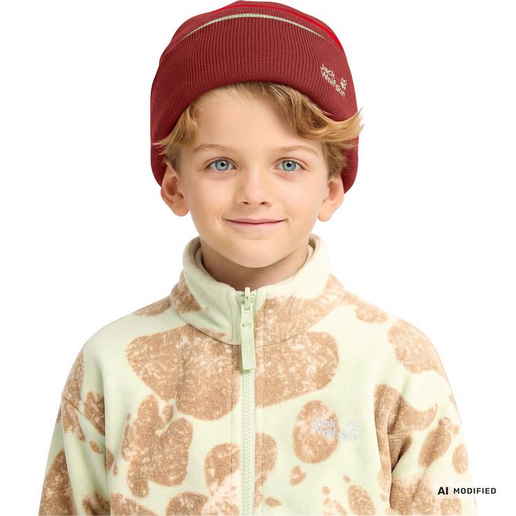 Jack Wolfskin Jack Wolfskin STRIPY KNIT BEANIE K Stirnband Kinder - siren red - 1 | SportScheck