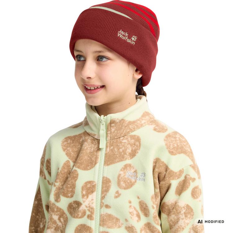 Jack Wolfskin Jack Wolfskin STRIPY KNIT BEANIE K Stirnband Kinder - siren red - 2 | SportScheck