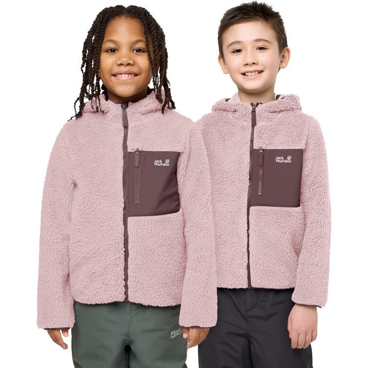 Jack Wolfskin Jack Wolfskin ICE CURL HOOD JACKET K Fleecejacke Kinder - dusty blush - 0 | SportScheck
