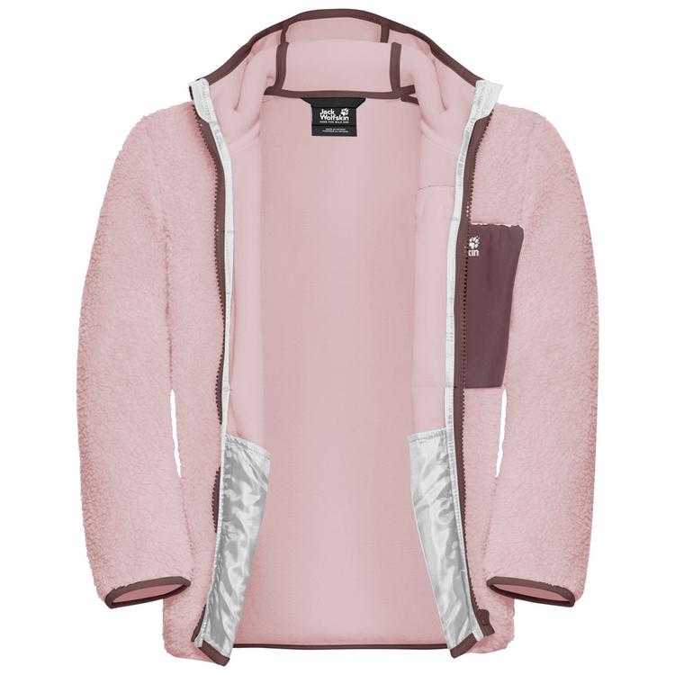Jack Wolfskin Jack Wolfskin ICE CURL HOOD JACKET K Fleecejacke Kinder - dusty blush - 6 | SportScheck