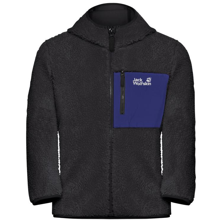 Jack Wolfskin Jack Wolfskin ICE CURL HOOD JACKET K Fleecejacke Kinder - phantom / glow ink - 1 | SportScheck
