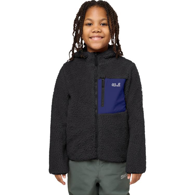 Jack Wolfskin Jack Wolfskin ICE CURL HOOD JACKET K Fleecejacke Kinder - phantom / glow ink - 3 | SportScheck