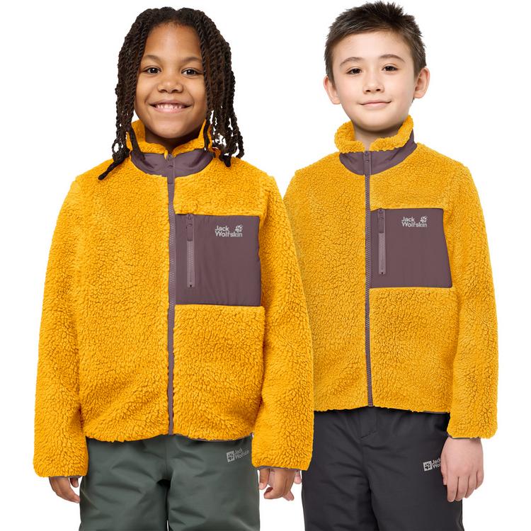 Jack Wolfskin Jack Wolfskin ICE CURL JACKET K Fleecejacke Kinder - burly yellow JW - 0 | SportScheck