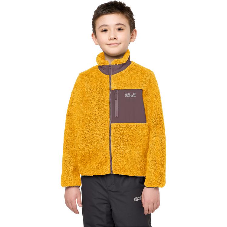 Jack Wolfskin Jack Wolfskin ICE CURL JACKET K Fleecejacke Kinder - burly yellow JW - 7 | SportScheck