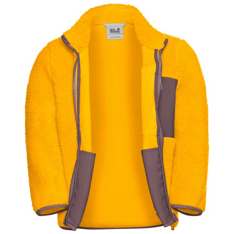 Jack Wolfskin Jack Wolfskin ICE CURL JACKET K Fleecejacke Kinder - burly yellow JW - 10 | SportScheck