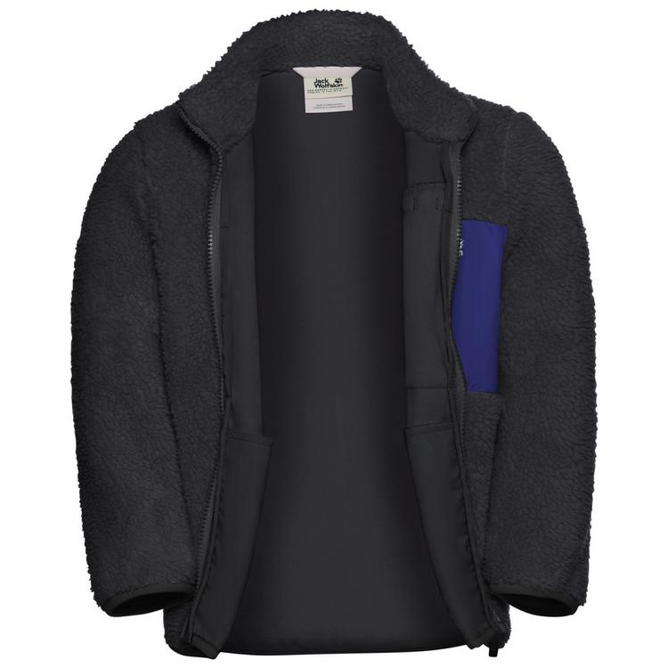 Jack Wolfskin Jack Wolfskin ICE CURL JACKET K Fleecejacke Kinder - phantom / glow ink - 10 | SportScheck