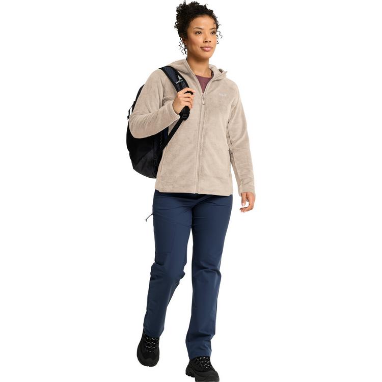 Jack Wolfskin Jack Wolfskin ROTWAND HOODED FZ W Fleecejacke Damen - oyster - 5 | SportScheck