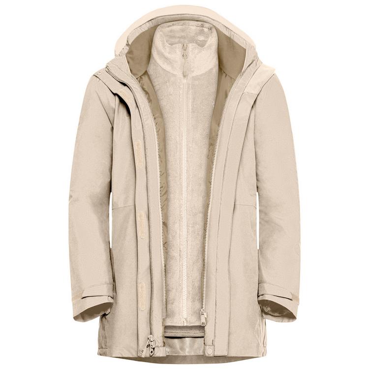 Jack Wolfskin Jack Wolfskin ROTWAND 3IN1 JKT W Doppeljacke Damen - oyster - 0 | SportScheck