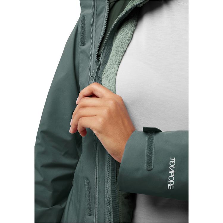 Jack Wolfskin Jack Wolfskin ROTWAND 3IN1 JKT W Doppeljacke Damen - sago palm - 1 | SportScheck