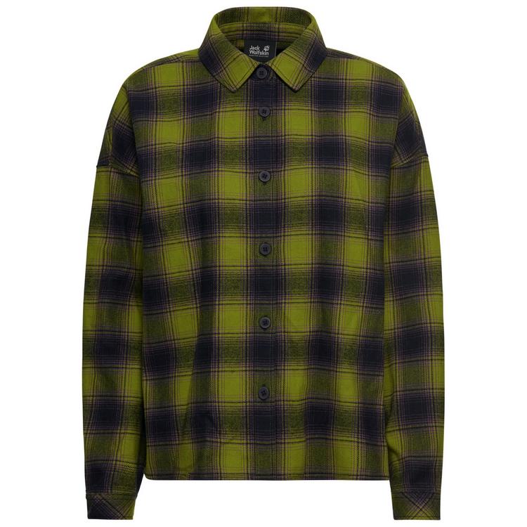 Jack Wolfskin Jack Wolfskin BAJA FLANNEL SHIRT W Langarmhemd Damen - CHECK dark navy / sheer plum - 0 | SportScheck