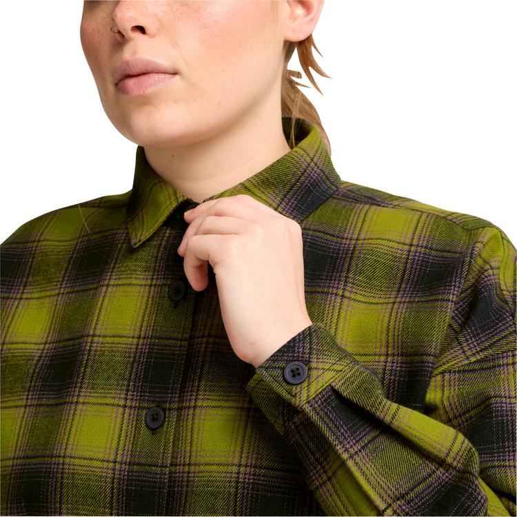 Jack Wolfskin Jack Wolfskin BAJA FLANNEL SHIRT W Langarmhemd Damen - CHECK dark navy / sheer plum - 0 | SportScheck