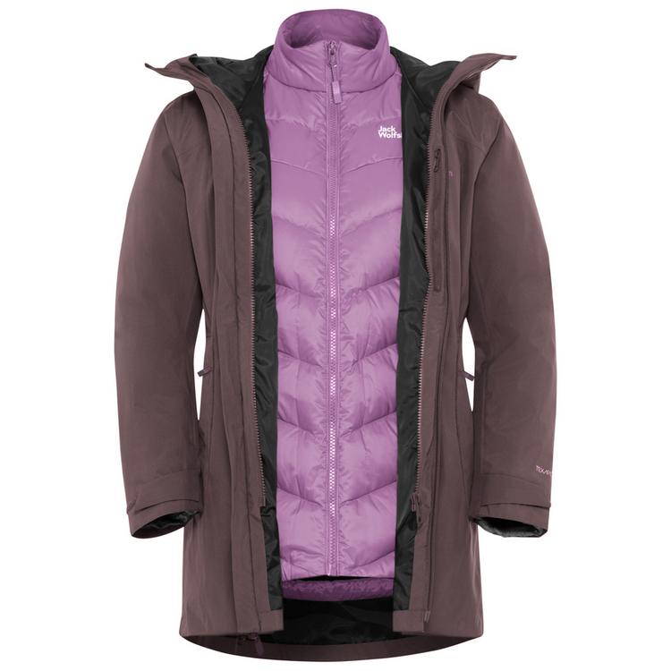 Jack Wolfskin Jack Wolfskin ICECAPE 3IN1 DOWN JKT W RDS Funktionsjacke Damen - sheer plum - 0 | SportScheck