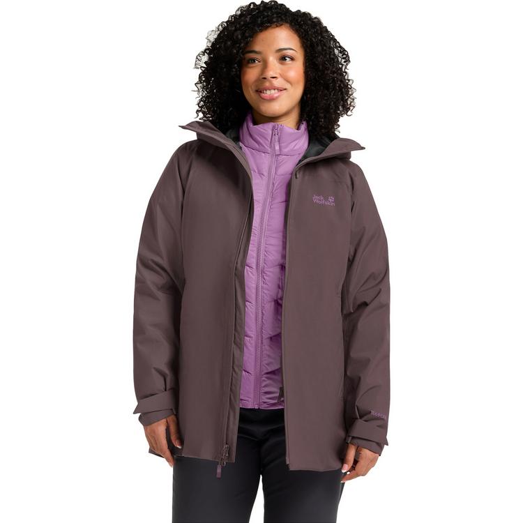 Jack Wolfskin Jack Wolfskin ICECAPE 3IN1 DOWN JKT W RDS Funktionsjacke Damen - sheer plum - 0 | SportScheck