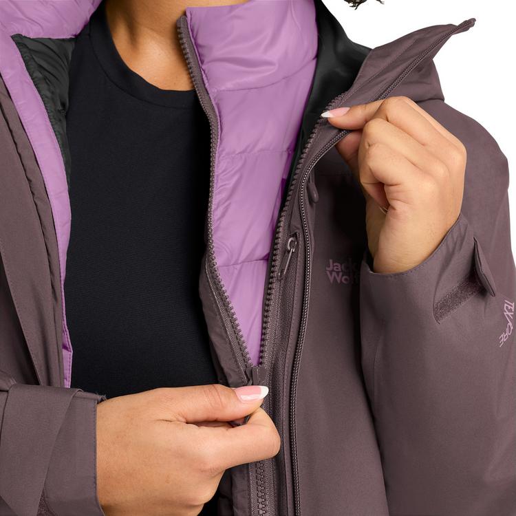 Jack Wolfskin Jack Wolfskin ICECAPE 3IN1 DOWN JKT W RDS Funktionsjacke Damen - sheer plum - 0 | SportScheck