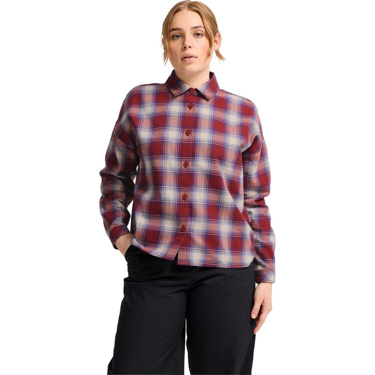 Jack Wolfskin Jack Wolfskin BAJA FLANNEL SHIRT W Langarmhemd Damen - CHECK merlot - 0 | SportScheck
