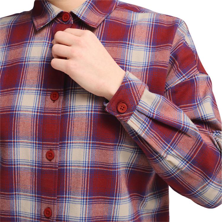 Jack Wolfskin Jack Wolfskin BAJA FLANNEL SHIRT W Langarmhemd Damen - CHECK merlot - 0 | SportScheck