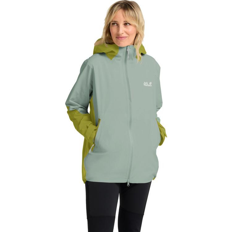 Jack Wolfskin Jack Wolfskin UNBOUND ADVENTURE 2L JKT W Funktionsjacke Damen - Green Zinnia / Khaki Green - 0 | SportScheck