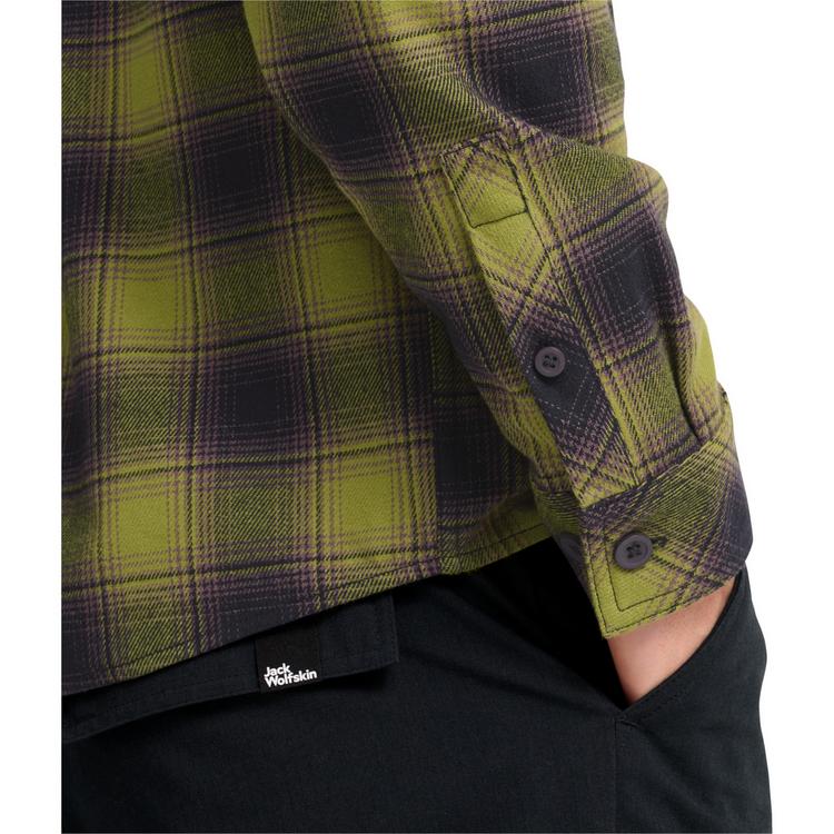 Jack Wolfskin Jack Wolfskin BAJA FLANNEL SHIRT M Langarmhemd Herren - CHECK dark navy / sheer plum - 0 | SportScheck