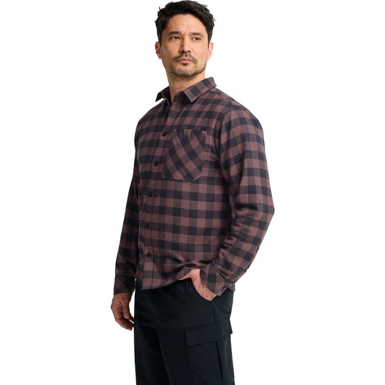 Jack Wolfskin Jack Wolfskin LITE FLANNEL SHIRT M Langarmhemd Herren - CHECK sheer plum - 0 | SportScheck