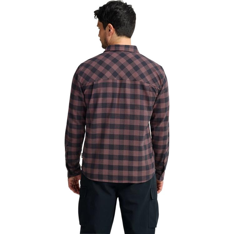 Jack Wolfskin Jack Wolfskin LITE FLANNEL SHIRT M Langarmhemd Herren - CHECK sheer plum - 1 | SportScheck