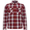 Jack Wolfskin BAJA FLANNEL SHIRT M Langarmhemd Herren - CHECK merlot